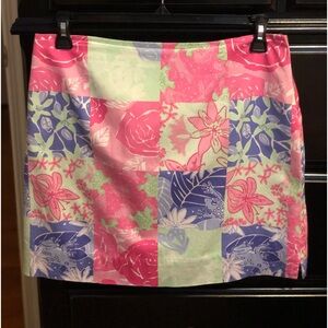 Lilly Pulitzer Patchwork Mini Skirt